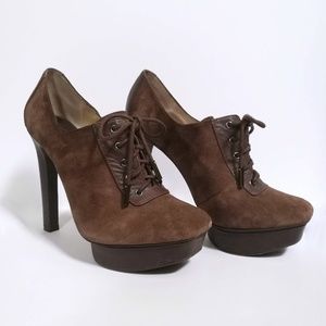 Michael Kors Suede Sophia Oxford Heels ✨ EUC